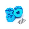 Alloy rims - tires wheels / hexagon adapter - for 1/18 Wltoys RC cars - upgraded - 4 piecesR/C car